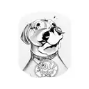 punk hot dog cartoon  tattoo design idea