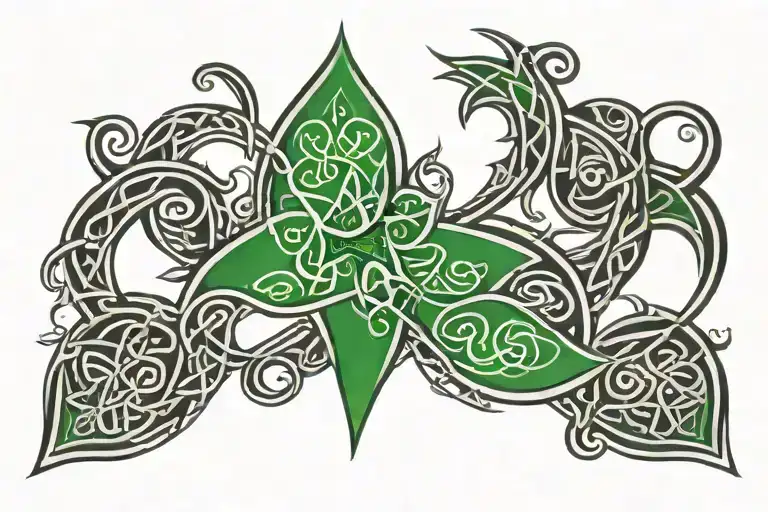 celtic irish tribal design tattoo design idea