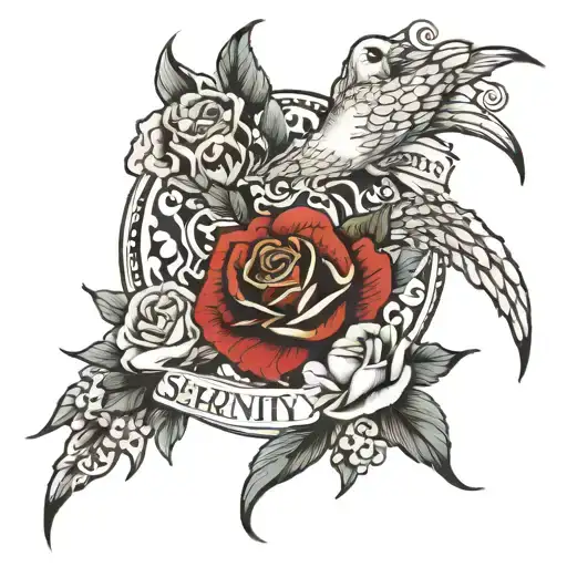 God, grant me the Serenity to accept the things I cannot change, Courage to change the things I can and Wisdom to know t tattoo design idea