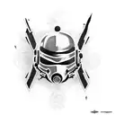 Create a tattoo design that captures the essence of the video game passion, incorporating elements from Call of Duty, Little Nightmares, and Fallout 4 tattoo design idea