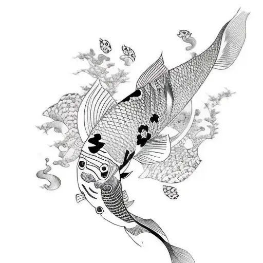 Koi Fish tattoo design idea