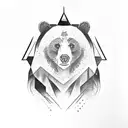 bear paw tattoo design idea