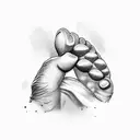 bear paw tattoo design idea