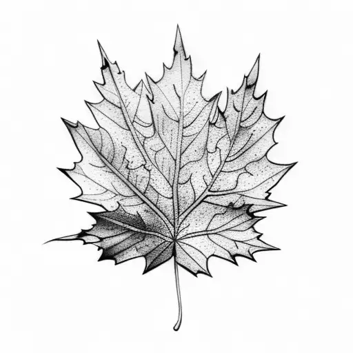 water color autumn leafs tattoo design idea