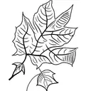 autumn leaf tattoo design idea