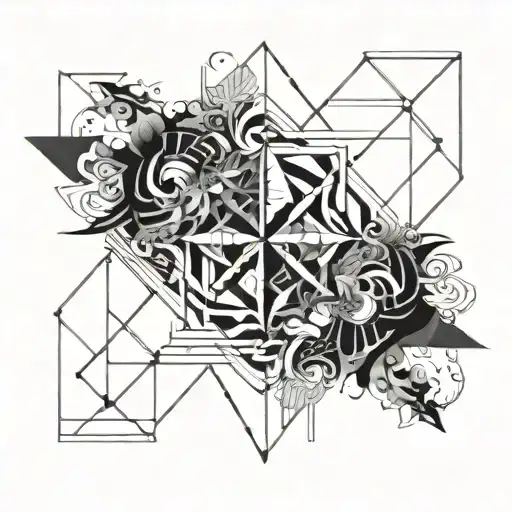 tatto with N and R tattoo design idea