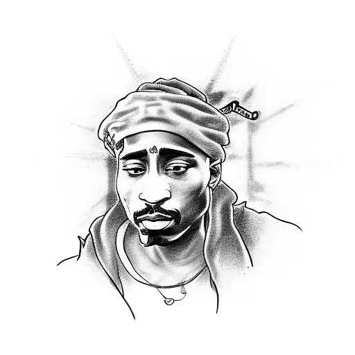 Paper Pen 2 bottles of gin Tupac Words "give me a paper and pen so i can write about my life of sin, a couple of bottles tattoo design idea