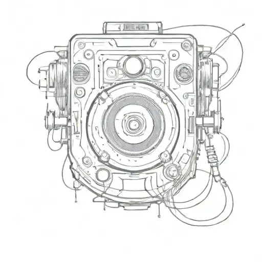 808 as a neck tattoo, in the shape of a stereo speaker system  tattoo design idea