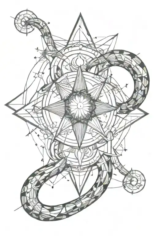 ophiuchus zodiac tattoo design idea