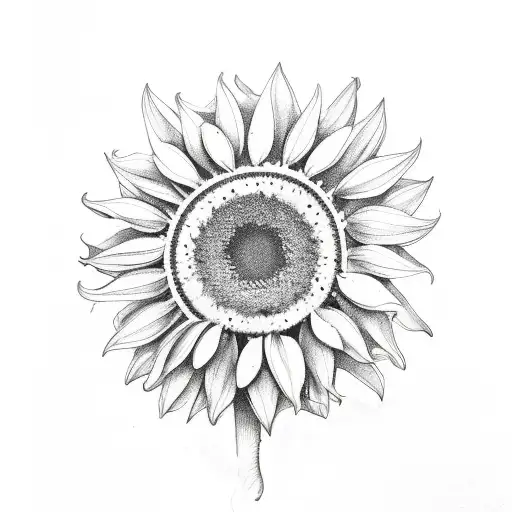 scarlet oak leaves, sunflower, acorns, dopamine tattoo design idea