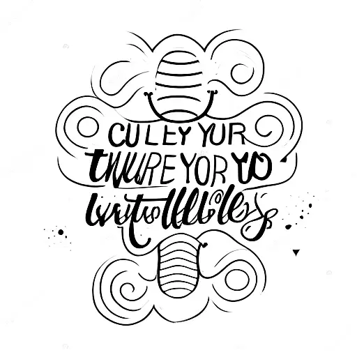 caterpillar to butterfly with words "take all you're dreams and make them come true" tattoo design idea