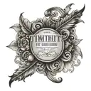 I would like to have a tattoo of 2 Timothy 1:7 KJV masculine I would like a little red tattoo design idea