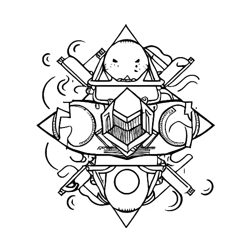 Gemini tattoo design idea