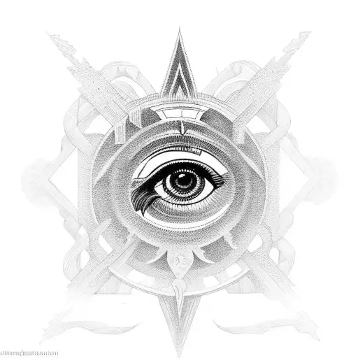 Eye of Ra tattoo design idea