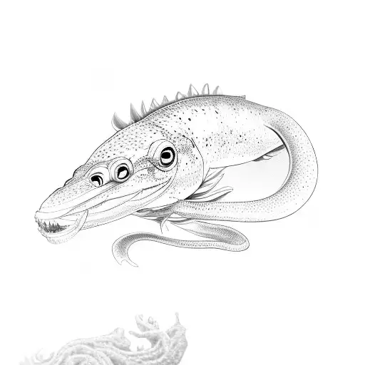 an eel tattoo design idea