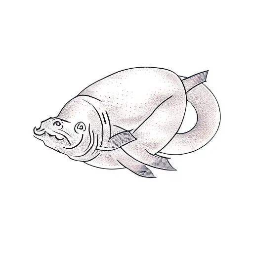an eel tattoo design idea