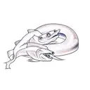 an eel tattoo design idea