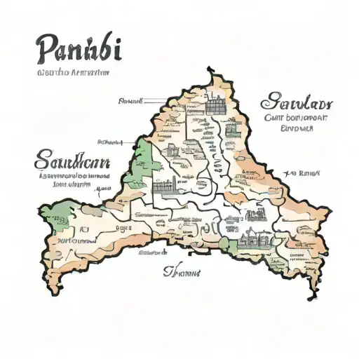 tattoo for my forearm with a Punjabi map with my parent names, Sarbjit Kaur and Davinder Singh, in Punjabi, and add some tattoo design idea