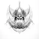 warcraft lich king tattoo design idea