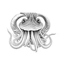 realistic cuttlefish tattoo design idea