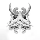 realistic cuttlefish tattoo design idea