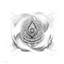 the four elements flowing  tattoo design idea