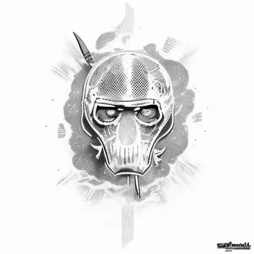 machete 14-08-1791 tattoo design idea