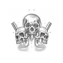 machete date tattoo design idea