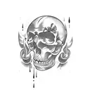 machete date tattoo design idea