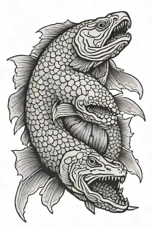 chinook scales tattoo design idea