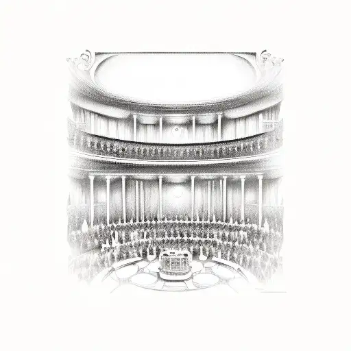  teatre the 4th seat from the left the 3rd row tattoo design idea