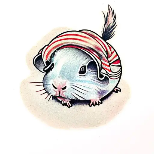 guinea pig tattoo design idea