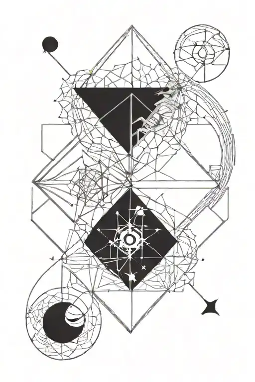 libra, virgo, taurus zodiac sign tattoo design idea