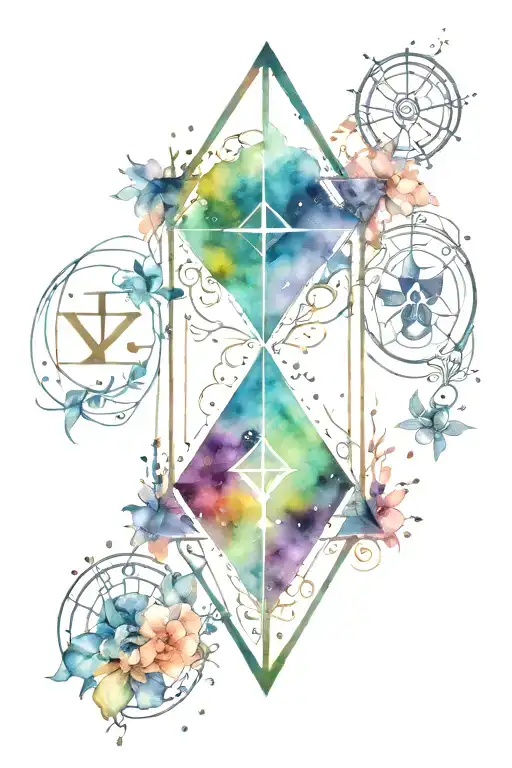 libra, virgo, taurus zodiac sign tattoo design idea
