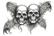 Looking for a tattoo forearm sleeve skulls with one aztec skull hidden some where in the design  tattoo design idea