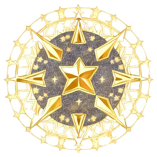 leo star sign tattoo design idea