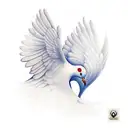 dove clouds  tattoo design idea