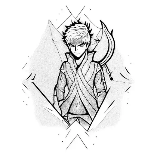 Jack Frost representing the Dreamworks logo tattoo design idea