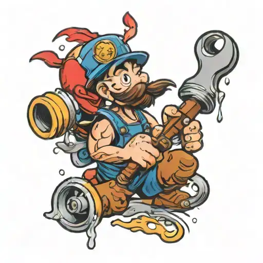plumber Anthony tattoo design idea