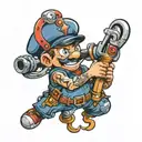 plumber Anthony tattoo design idea