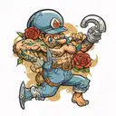 plumber Anthony tattoo design idea