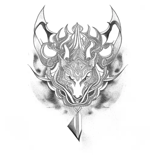Vajra tattoo design idea