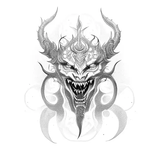Vajra Demon tattoo design idea