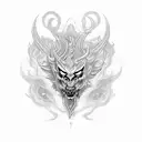 Vajra Demon tattoo design idea