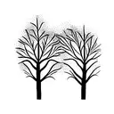 two tree upside down each other tattoo design idea