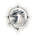 rooster tattoo design idea