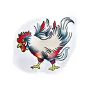 rooster tattoo design idea