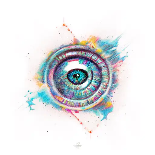 Eye of Ra tattoo design idea