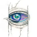 Eye of Ra tattoo design idea