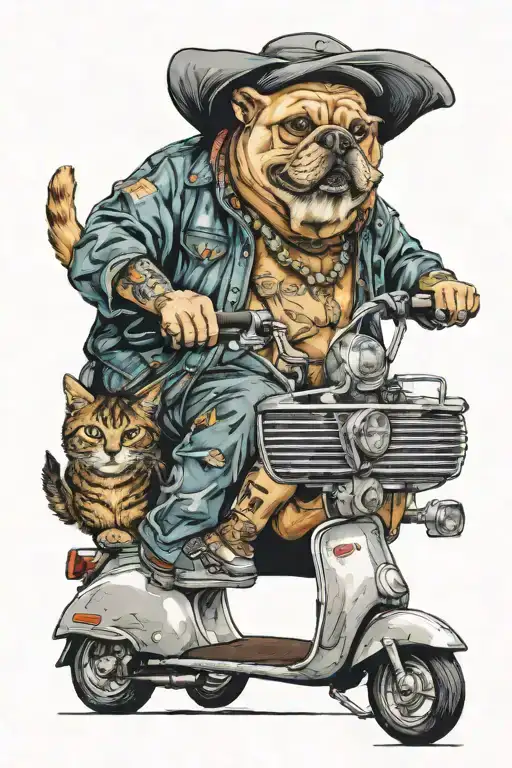 toyota wigo, electric guitarclassic mic, three dog, grand father, scooter,cat,smoke,jordan shoes,woman, diamond chef hat tattoo design idea